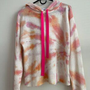 Scott & Scott London 100% Cashmere Tie-Dye Relaxed Hoodie (S)